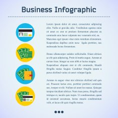 Flat Business Infographic Background N32