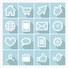 set icons with shadow