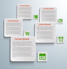 Infographic banners with icons