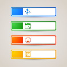 Sticker Label business and finance set