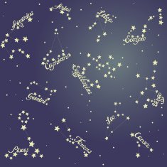 Seamless constellations backgrounds stars and night sky