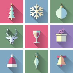 set of christmas icons N12