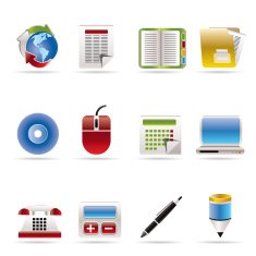 Business and Office tools icons N8