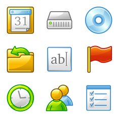 Administration web icons alfa series