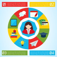 Flat Business Infographic Background N52