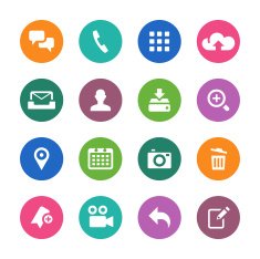 White Icons Set N6
