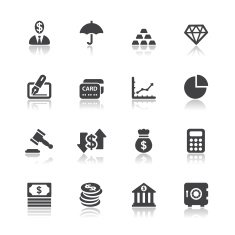 Business and finance icons N19