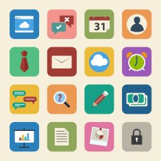 Business and Office Icons set N4