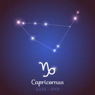 Vector zodiac horoscope - Capricorn