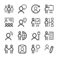Human Resources Icons set