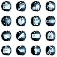 High-gloss office buttons