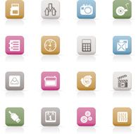 phone performance internet and office icons N5