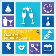 Flat icons 33 New Years 1