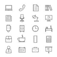 Office and Business Icons Line