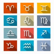 Zodiac Horoscope Rectangle Symbols