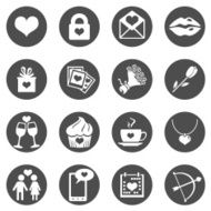 Vector Set of Icons for Valentine Day N25