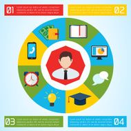 Flat Business Infographic Background N71