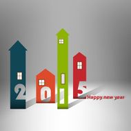 Housing background happy new year 2015