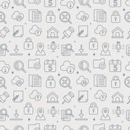 web line icon pattern set N7