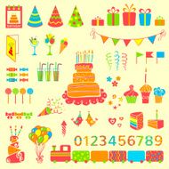 Set of vector birthday elements N3