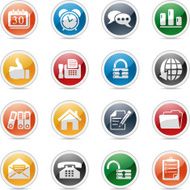 Web and office icons N3