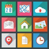 Flat icons for web and mobile applications N7