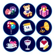 Set of present icons