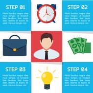 Flat Business Infographic Background N76