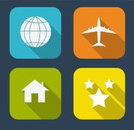 Modern Flat Icon Set for Web and Mobile Application N23