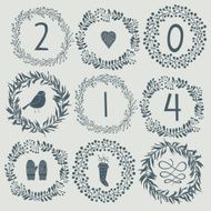 New Year greeting card for 2014