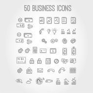 Outline business icons N2