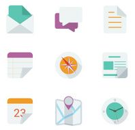 Flat Colorful Icons