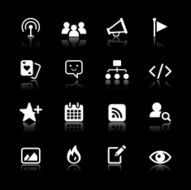 White Icons Set N8