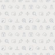 web line icon pattern set N8