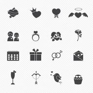 Valentine day love icons N4