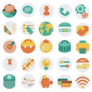 Flat Business icons N11