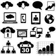 cloud computing icons