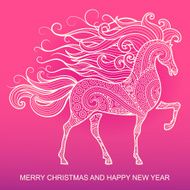 Christmas and New Year greeting card N2