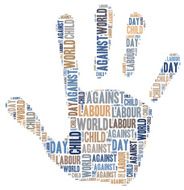 Word cloud related to World Day Against Child Labour N3