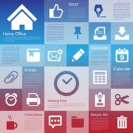 Retina office tools icon set N2