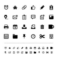 Retina office tools icon set N3