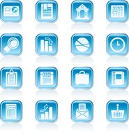 Business and Office Realistic Internet Icons N3