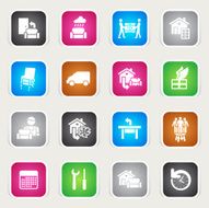 Multicolor Icons - Furniture Delivery