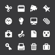 Office Icons - White Series