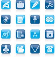 Business and office objects icons N7