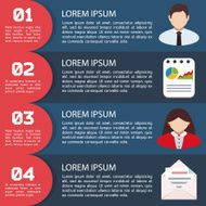 Flat Business Infographic Background N100