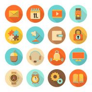 set of flat colorful icons N3