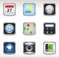 Mobile phone app icons