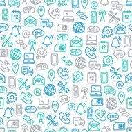 Seamless pattern with mobile elements