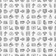 seamless doodle network pattern N4